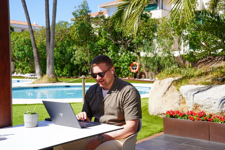 Etätöissä Espanjassa